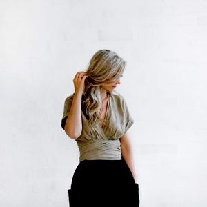 Seaside Tones Wrap Top